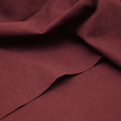 Washed canvas - Donkerbordeaux