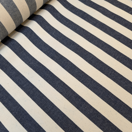 Jeans stretch - Stripes darkblue 25mm