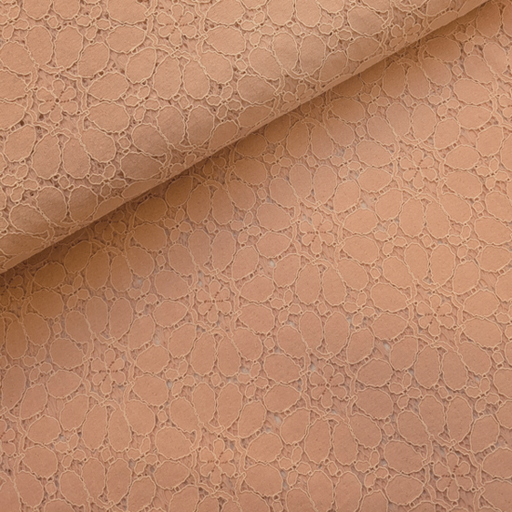 Kant - Lichtroze bloemen 198 fi