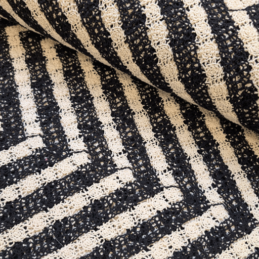 Gehaakt - Grafisch zwart ecru fi