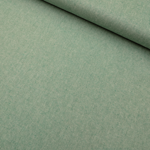 Gerecycleerd canvas - chambray grasgroen