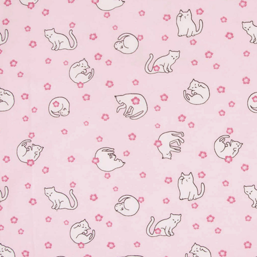 Jersey - Spinnende poezen roze