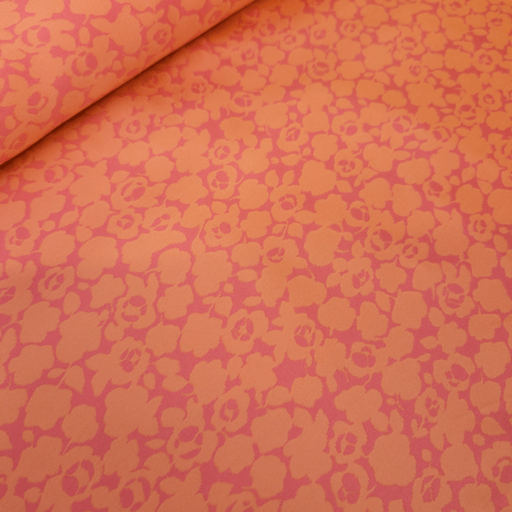 Jacquard - Mikado floral zalm roze