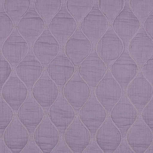 Matelasse gauze - ellips lila