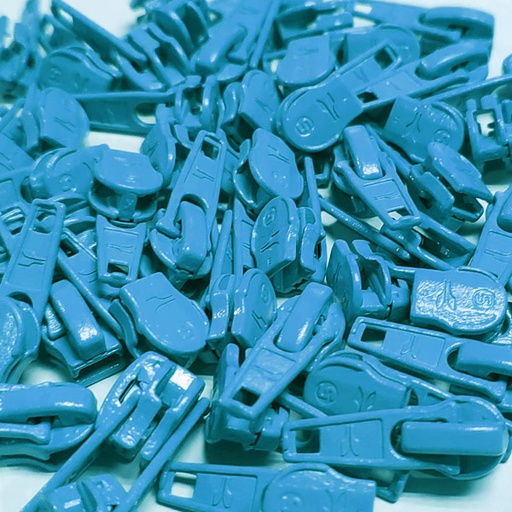 Rits schuiver P60 - cyaanblauw