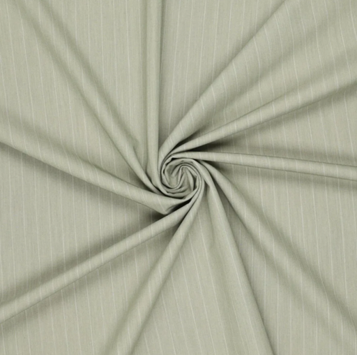 Broekstof - Grijsgroen krijtstreep 30