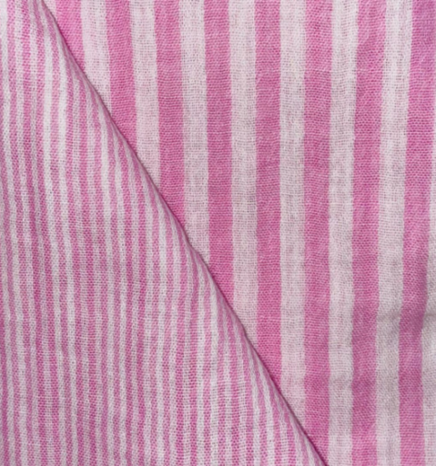 tetra double - Stripes small maxi rose