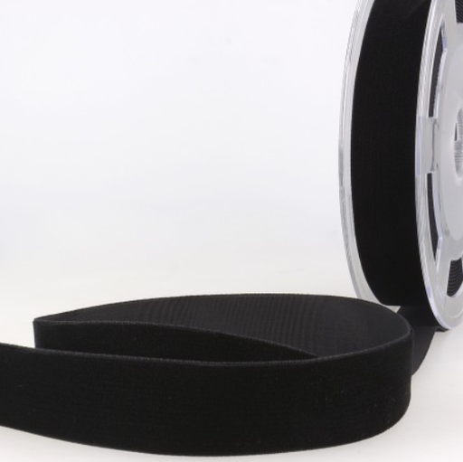 Fluweel lint 16mm - zwart 14
