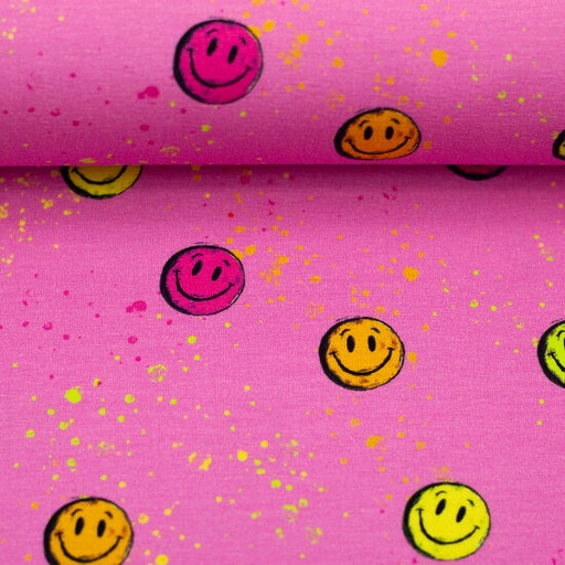 Jersey - Neon smiley pink
