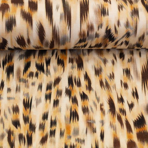Viscosejersey -  Blurry leopard print