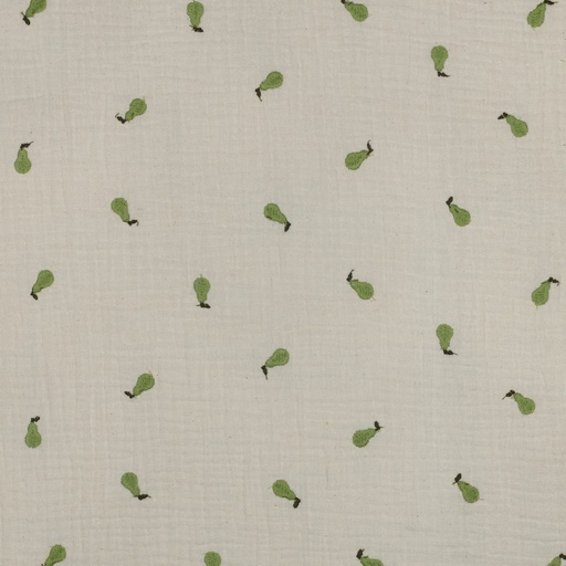 Tetra - Peerjes geborduurd op ecru