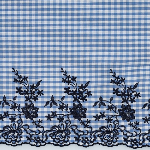 Katoen - Picknick lace blue
