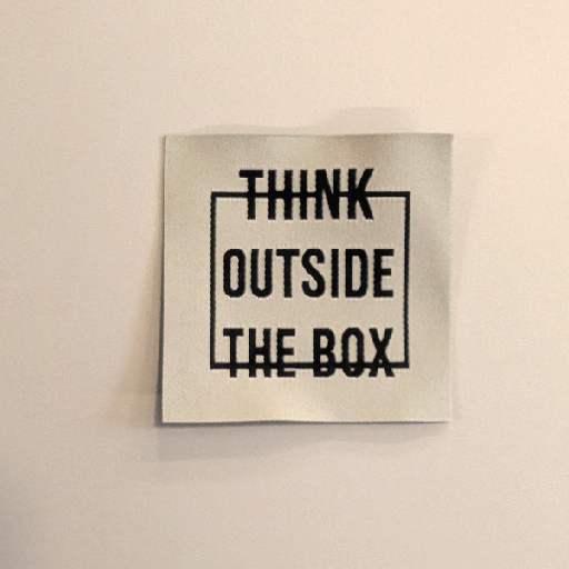 Label - Think outside the box (5 stuks)