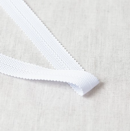 Geweven vouwlint 20mm - wit