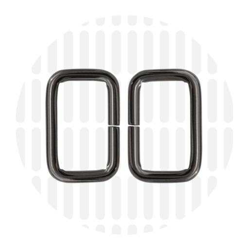 Rechthoekige ring 25mm ZZ - Gunmetal